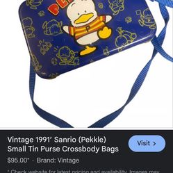Vintage Sanrio Pekkle Small Tin Purse