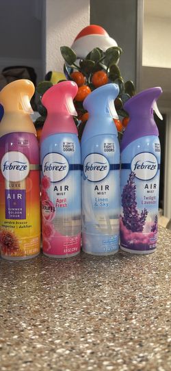 4 for $9 Febreze Air mist spray