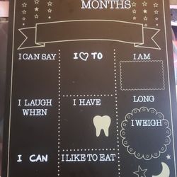 Baby Growth Black Board
