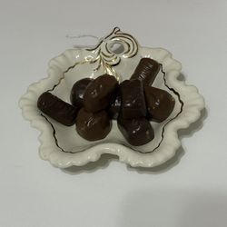 Vintage chocolate plate ceramics
