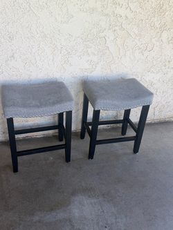 Gray barstools