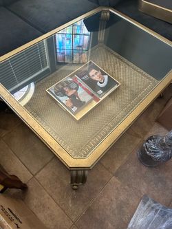 3-Piece Gold & Glass Table Set – $225 Today