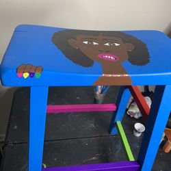 Brown Skin Girl Stool