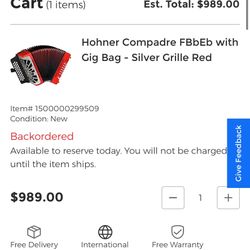 Accordion Honner Compadre 