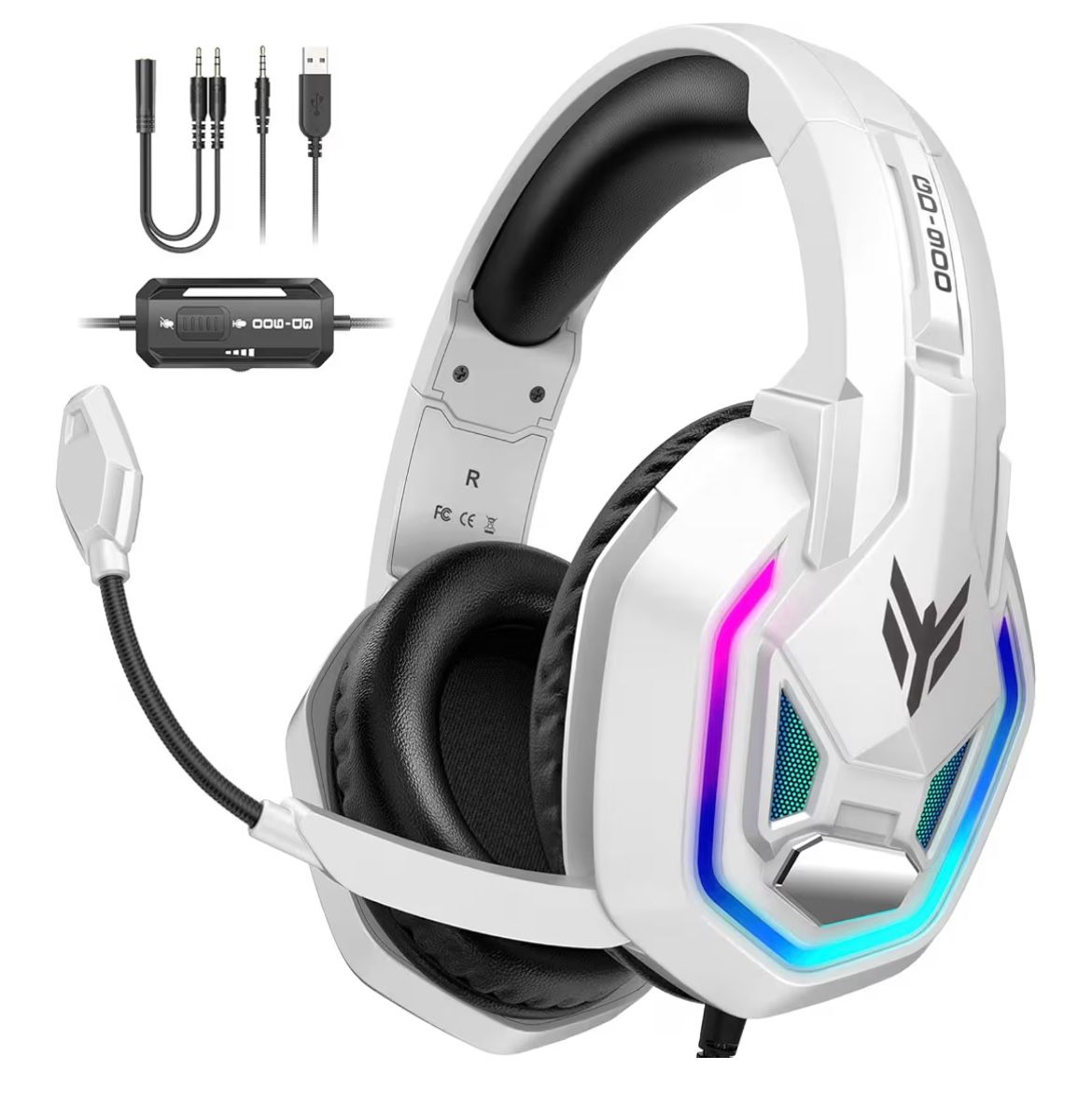 Gaming Headset for PS5, PS4, Xbox Series