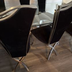 THICK GLASS  Dining Room Table 