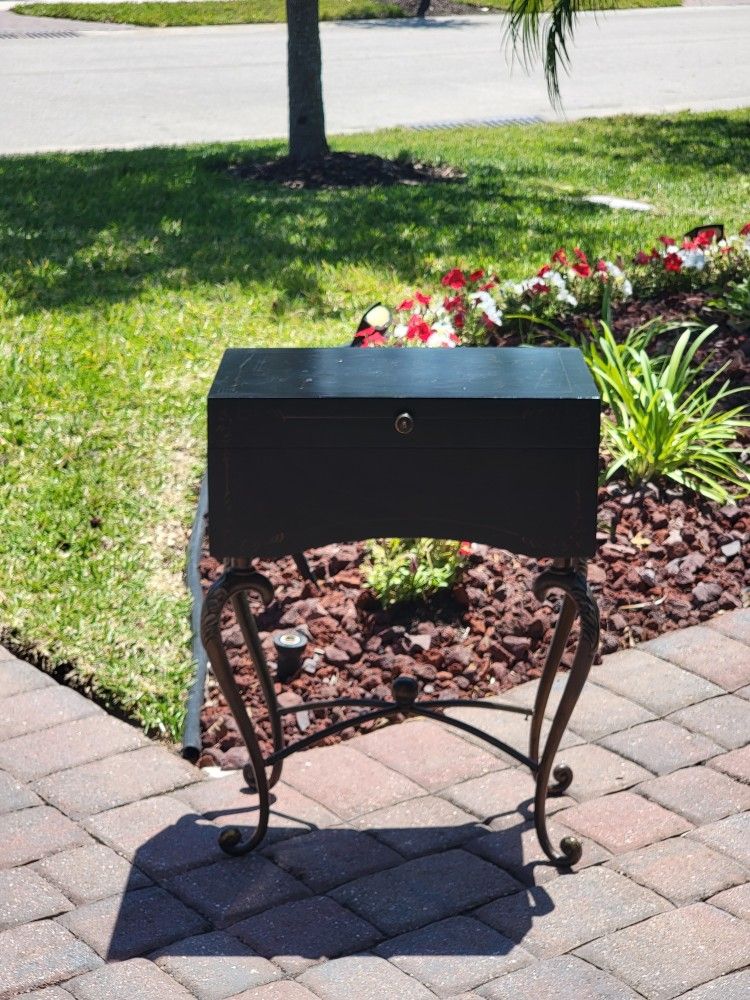 Decorative chest With Antique brass legs