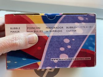 Retired Creative Memories Bubble Maker Punch