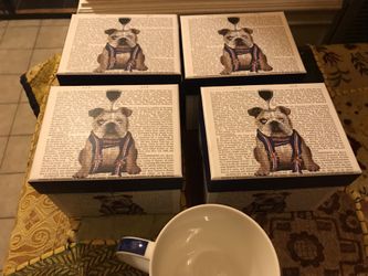 Bulldog 4 mugs brand new
