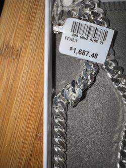 Solid crab chain sterling silver