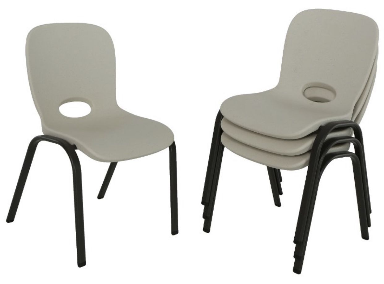 Lifetime stacking kids chairs 4pc