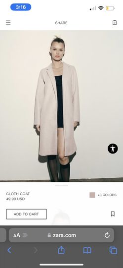 Cloth Trench Coat 