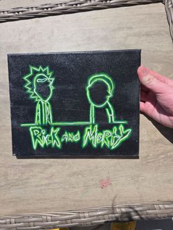Rick and Morty Wall art (Glow)