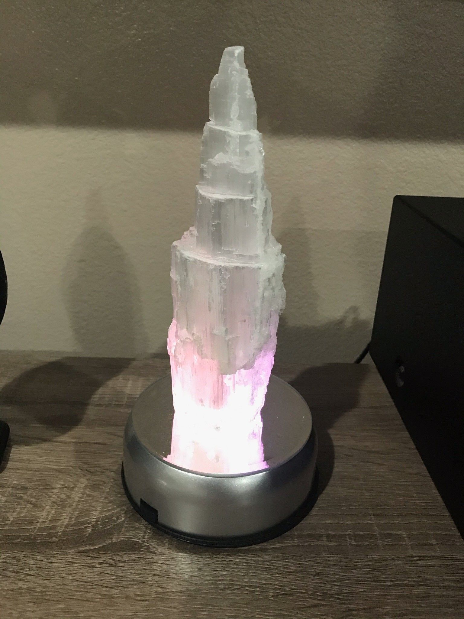 Selenite tower crystal