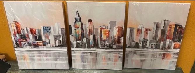 New York City Pictures on Canvas 3 Pack. Ready To Hang