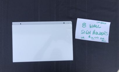 Clear Wall Sign Holders