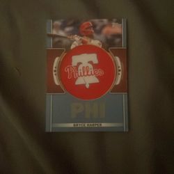Tops, Phillies, Bryce Harper Team Logo Card