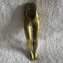 Heavy Brass Sexy Women’s Legs Nutcracker Cicada/Locust Design On Side