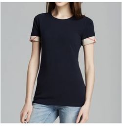 Burberry Woman Shirt Navy Blue