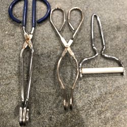 Kitchen Utensils: Tongs, Cheese Slicer