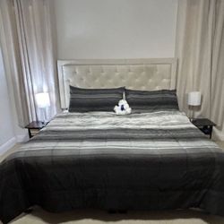 King  Or Two Twins - With Mattress Bed