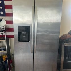   Kenmore Chrome Refrigerator 