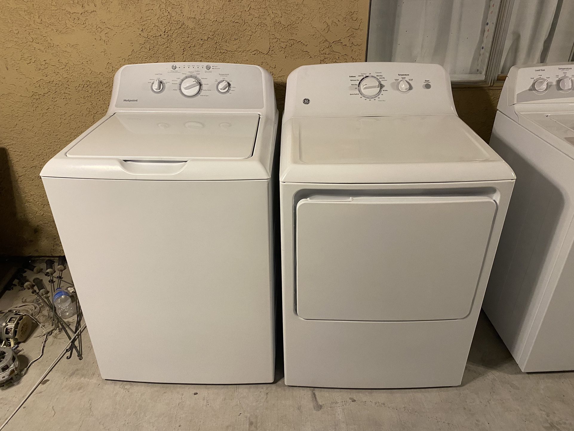 Electric Dryer GE And Washer Hotpoint 60 Days Of Warranty Free Delivery 