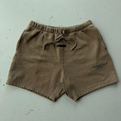 Fear of God Essentials mocha brown sweatshorts