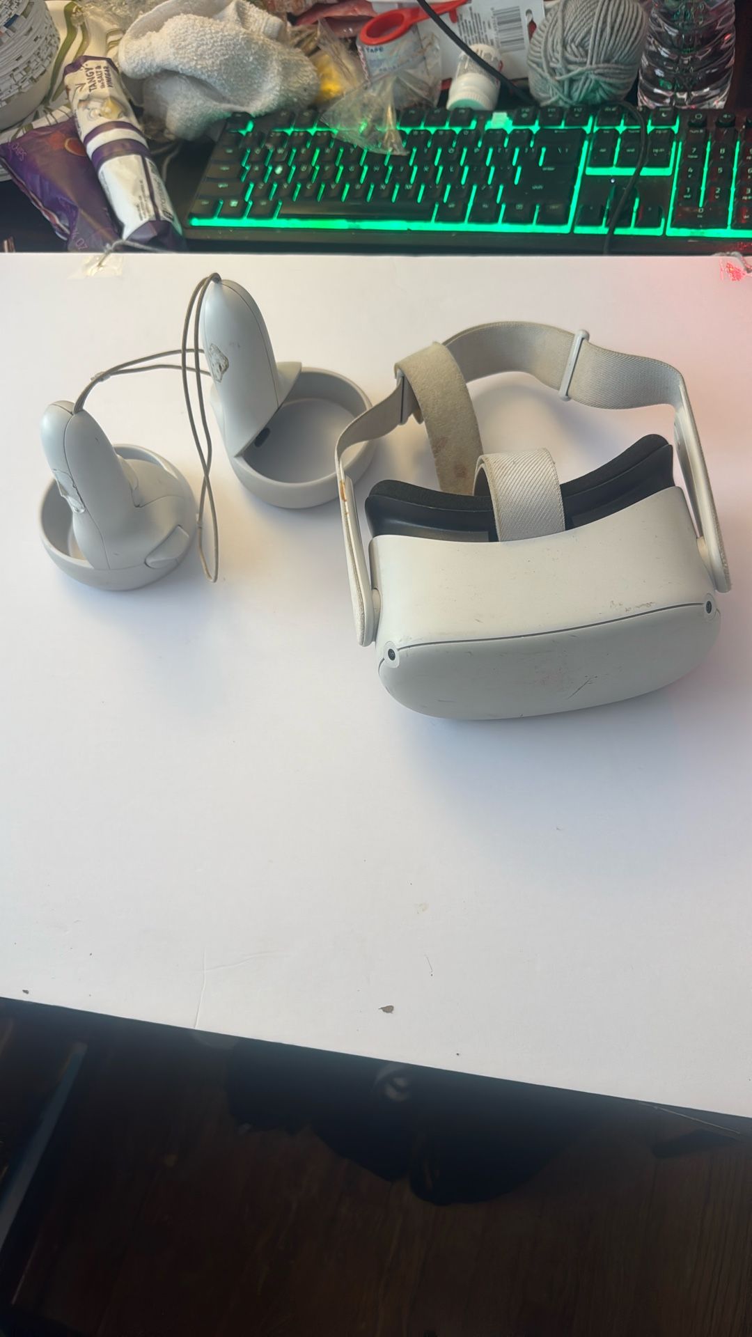 Oculus Quest 2 VR Headset + Touch Controllers ONLY – Tested & Working