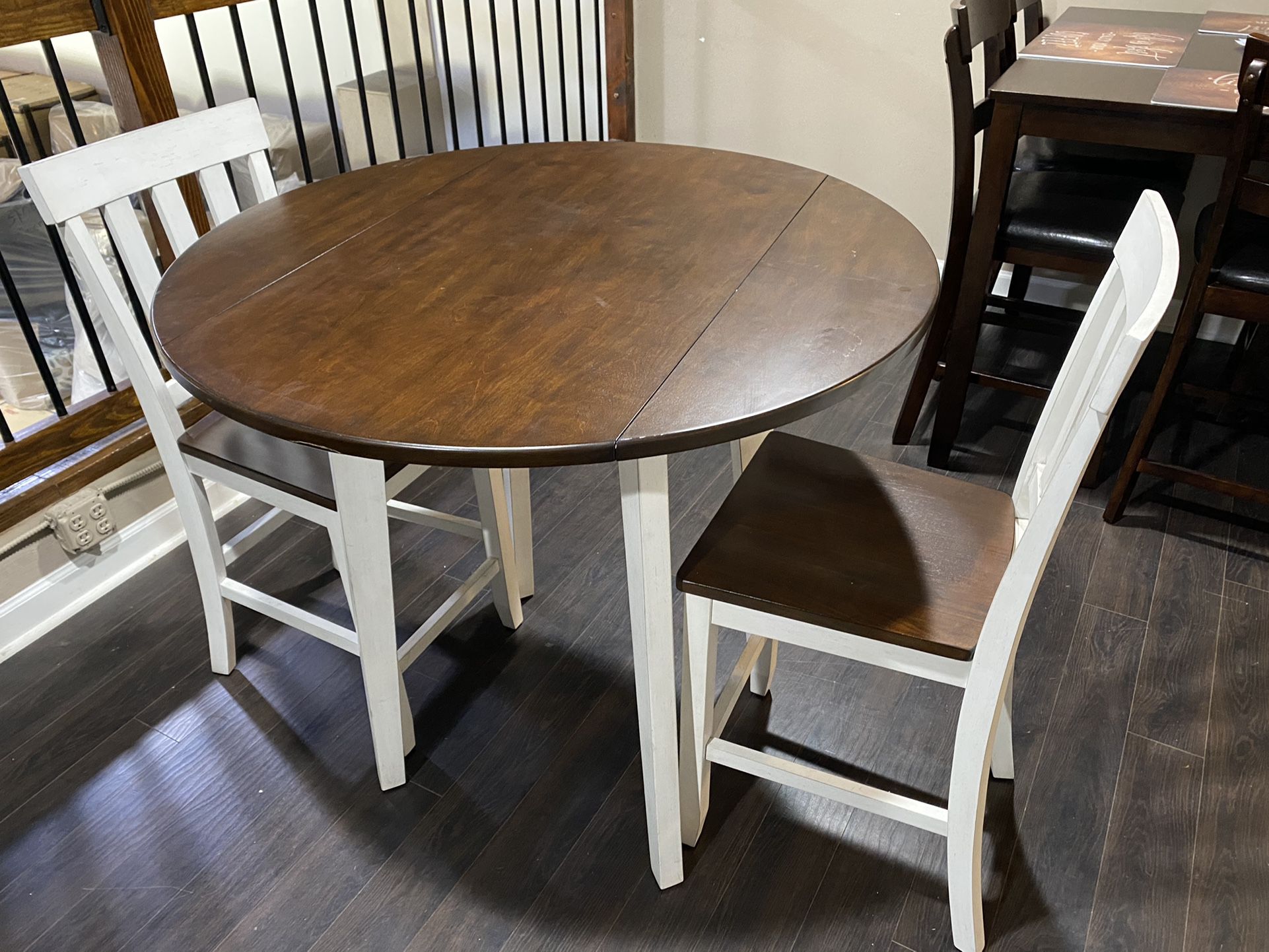 New 3Pc Counter Height Dining Set