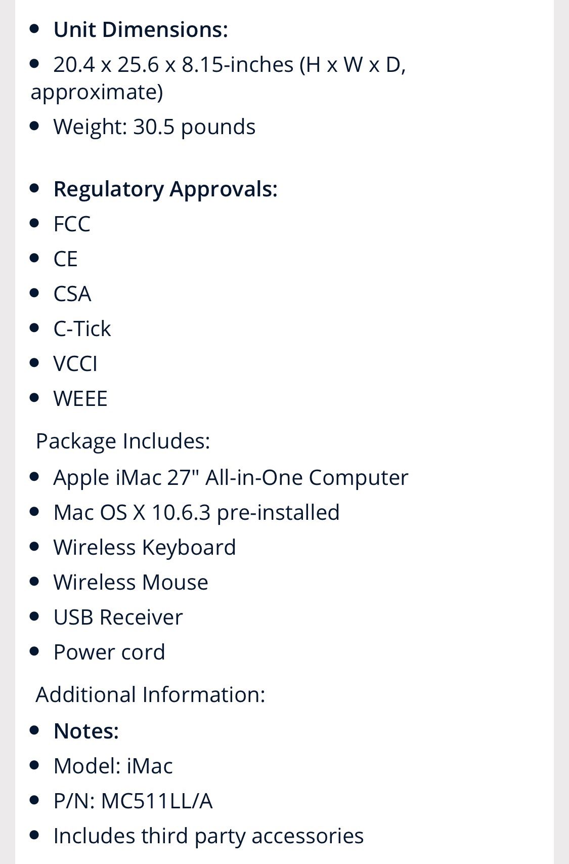 iMac desktop computer
