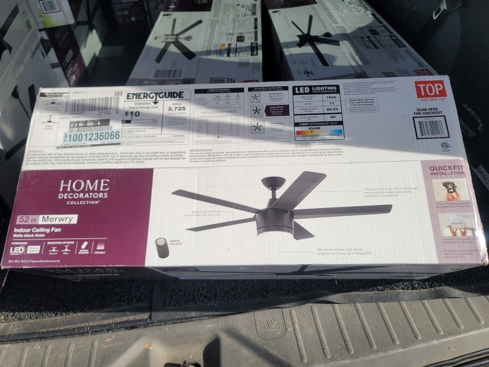 New 52 Inch Ceiling Fans