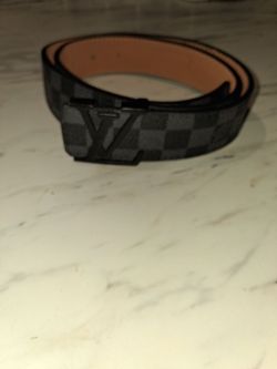 Louis Vuitton Damier Graphite LV Initiales Belt