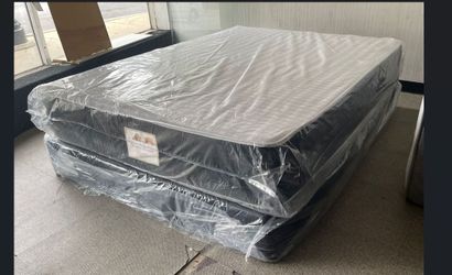 Queen size brand new mattress with box spring