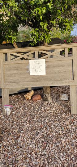 Full size bed frame, boxspring and mattress