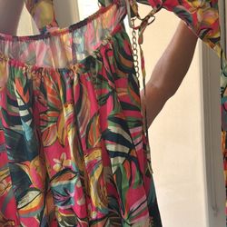 Bikini top summer floral dress