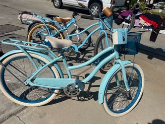 Huffy,Nel Lusso Bicicleta Clásica Tipo Cruiser con Cuadro de Ajuste Perfecto, para Mujer, Azul, 26"