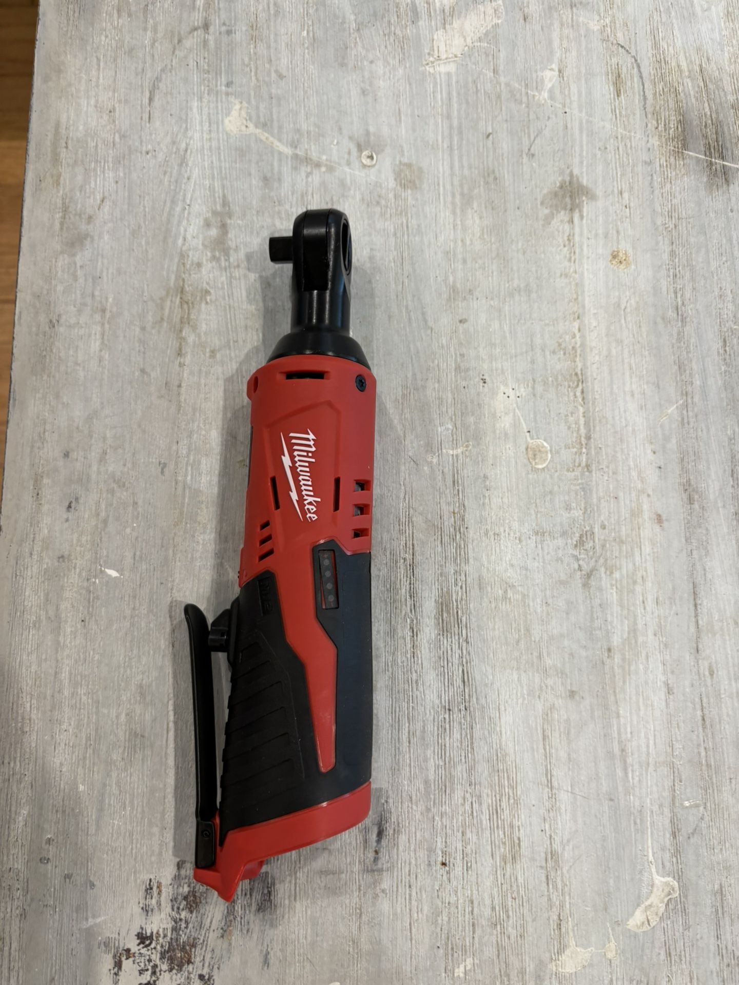 Seller Milwaukee M12 12V Lithium-Ion Cordless 3/8 in. Ratchet (Tool-Only)