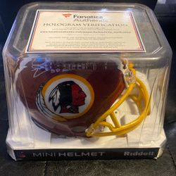 Signed Redskin Mini Helmet 