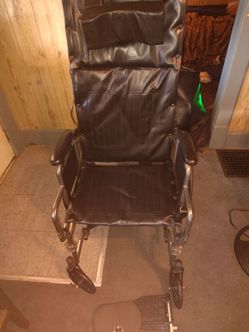 Drive adjustable wheelchair with headrest