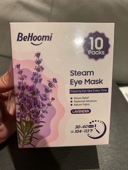 BeHoomi Steam Eye Mask New 10pk