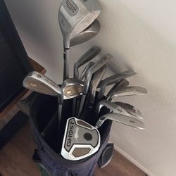Golf Clubs and Bag 