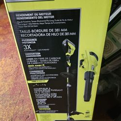 40v HP Brushless Leaf Blower & String Trimmer Combo