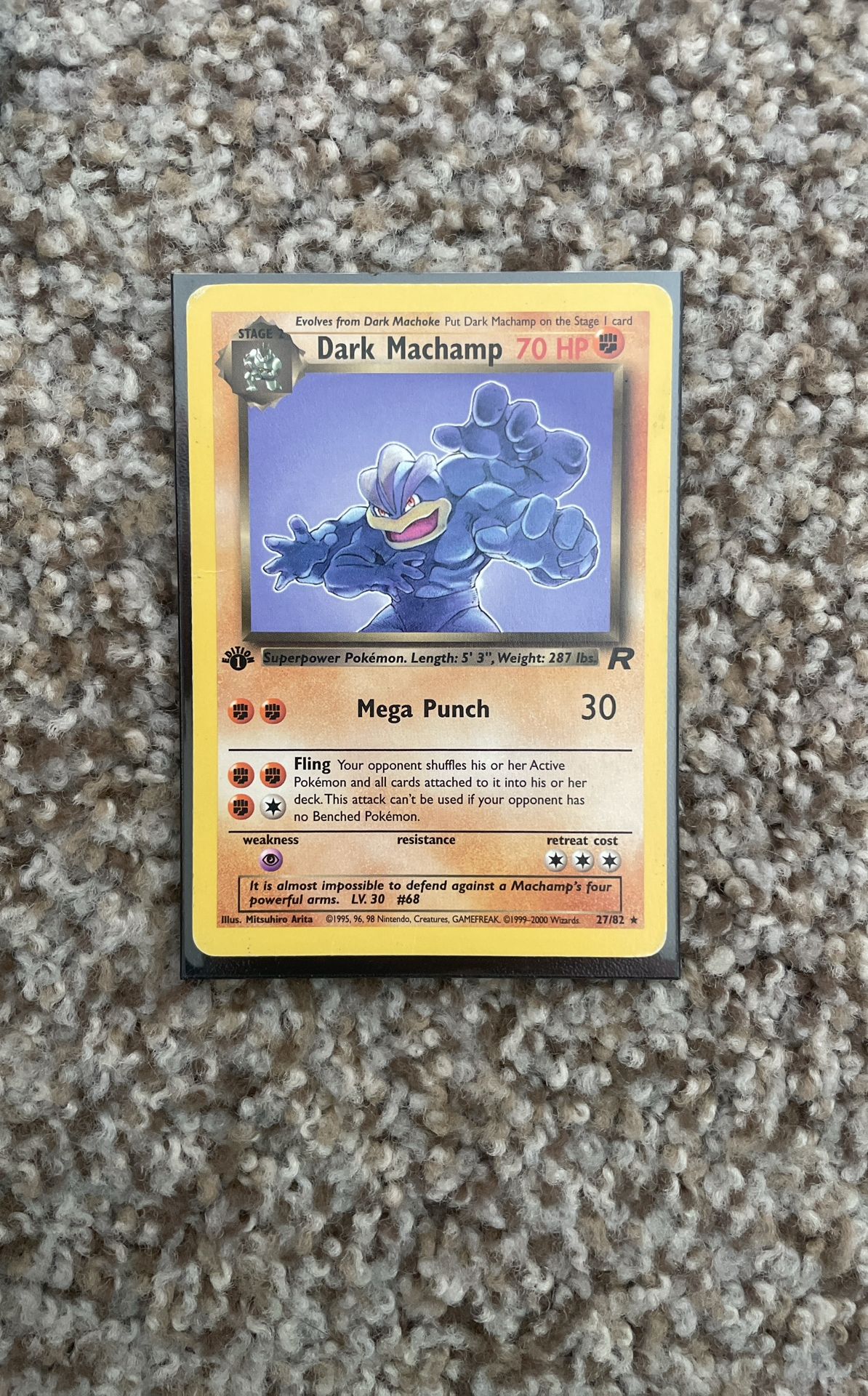 27/82 Dark Machamp 1st Edition