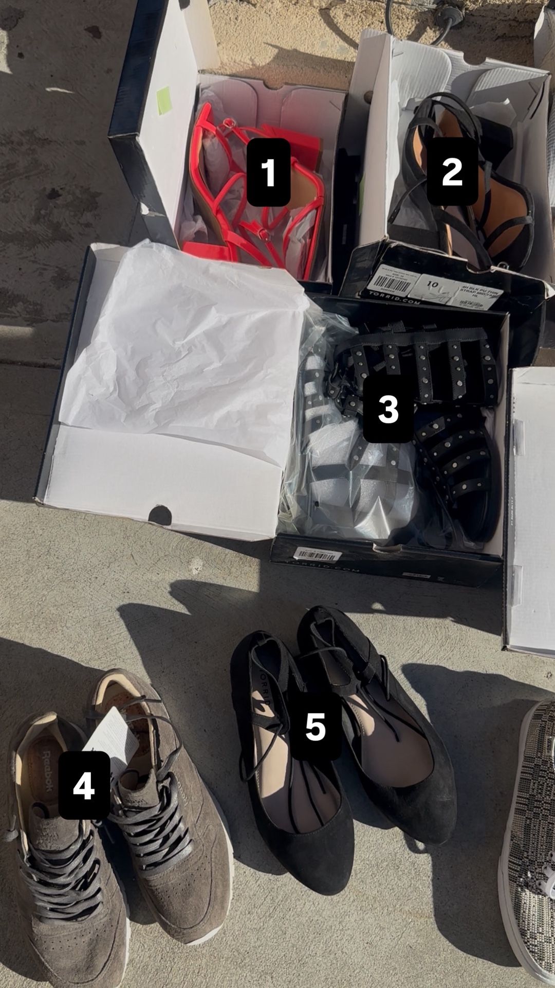 Torrid Heels, Sandals And Tennis Shoes