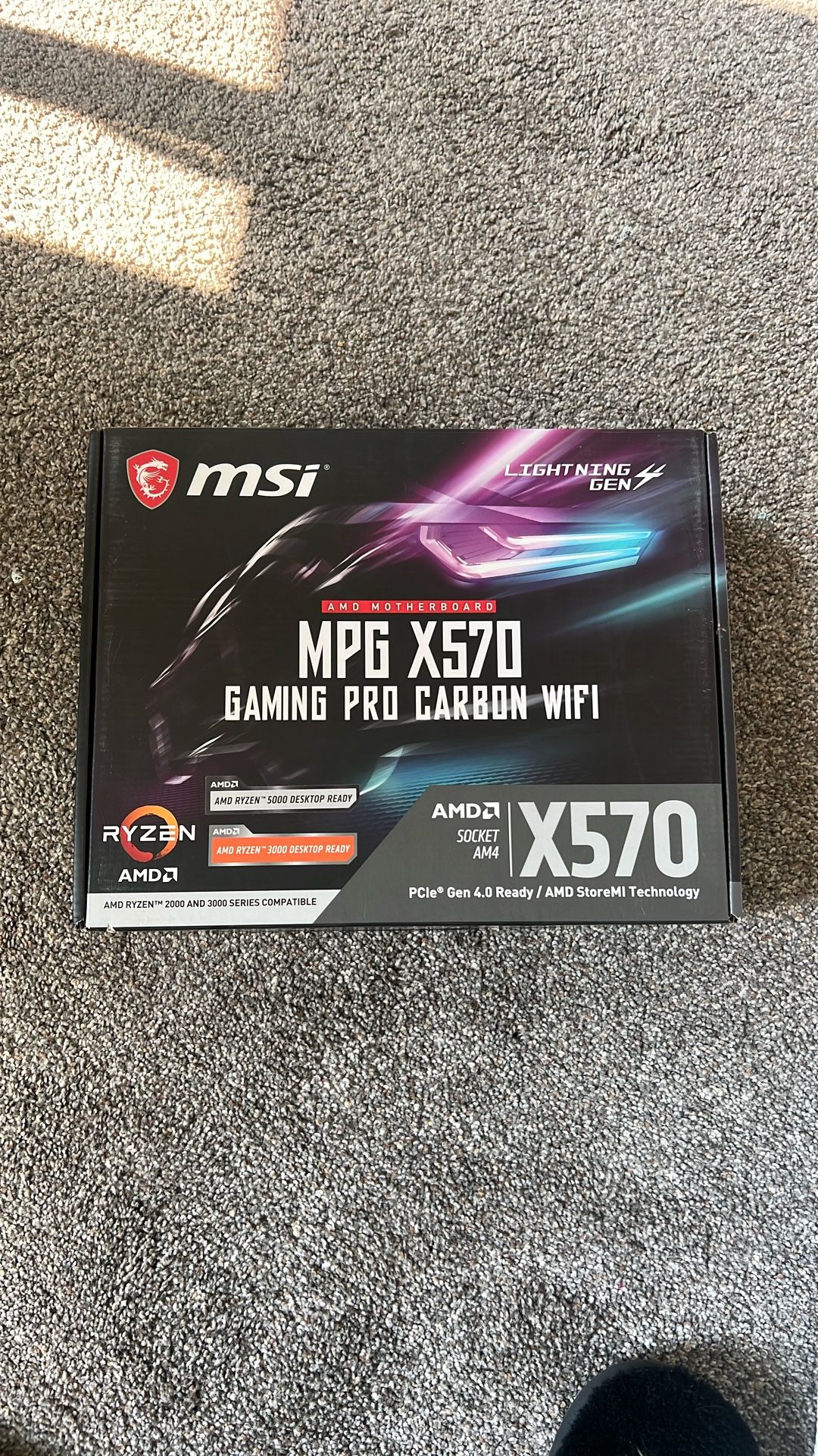 msi mpg x570 gaming pro carbon wifi motherboard