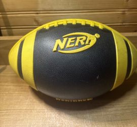 NERF Pittsburgh Steelers Football Ball - Black & Yellow Team Colors