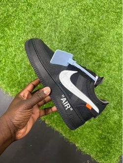 Off white Nike Air Force 1s black