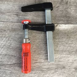 Bessey Lm2.004 4” Bar Clamp, Wood Handle 2” Throat Depth