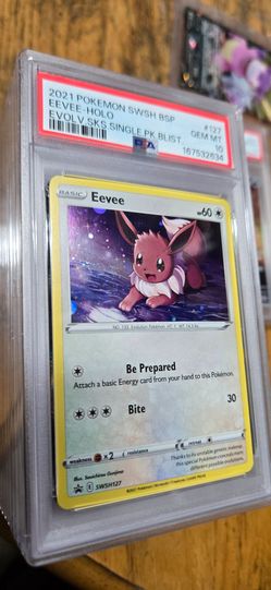 PSA 10 Eevee Holo SWSH127 With Soft Swirl